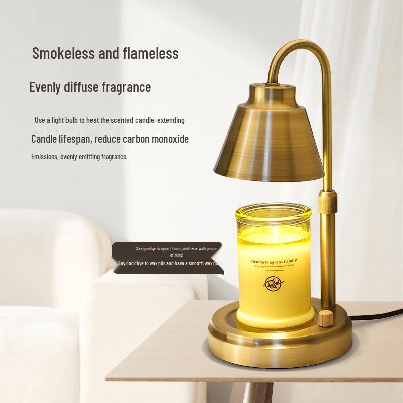 Nordic Aromatherapy Wax Melter Lamp - Flameless Candle Diffuser with Timer for Home and Bedroom Atmosphere