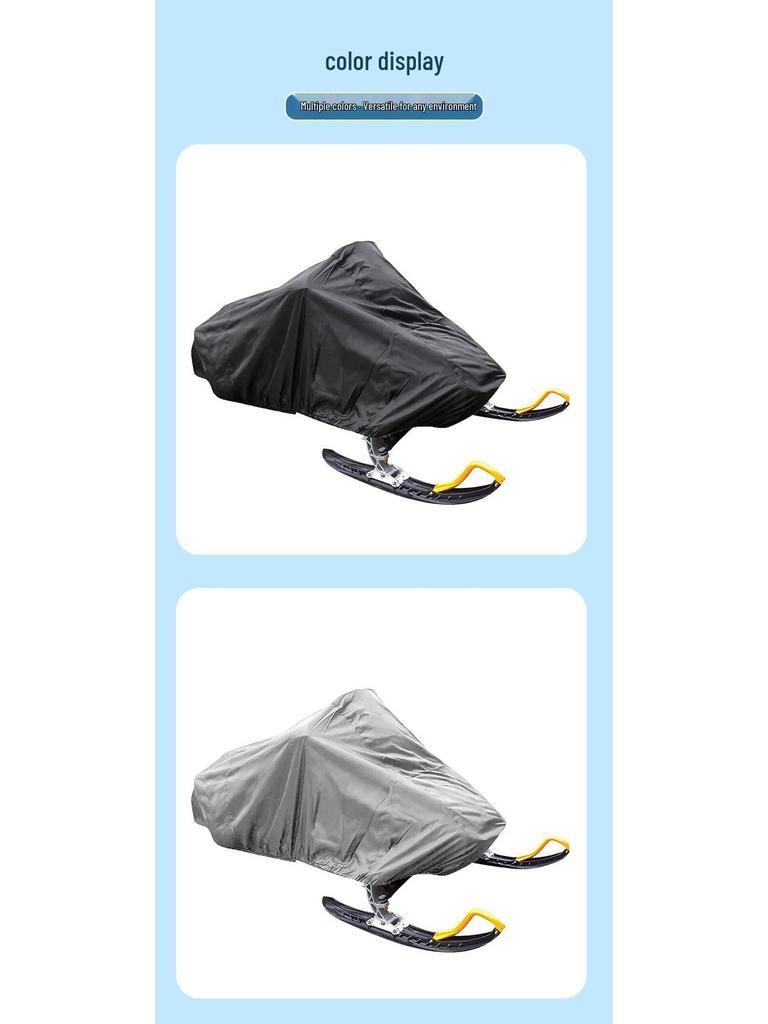 Outdoor Waterproof Snowmobile Cover - Sled Protection from Snow and Dust