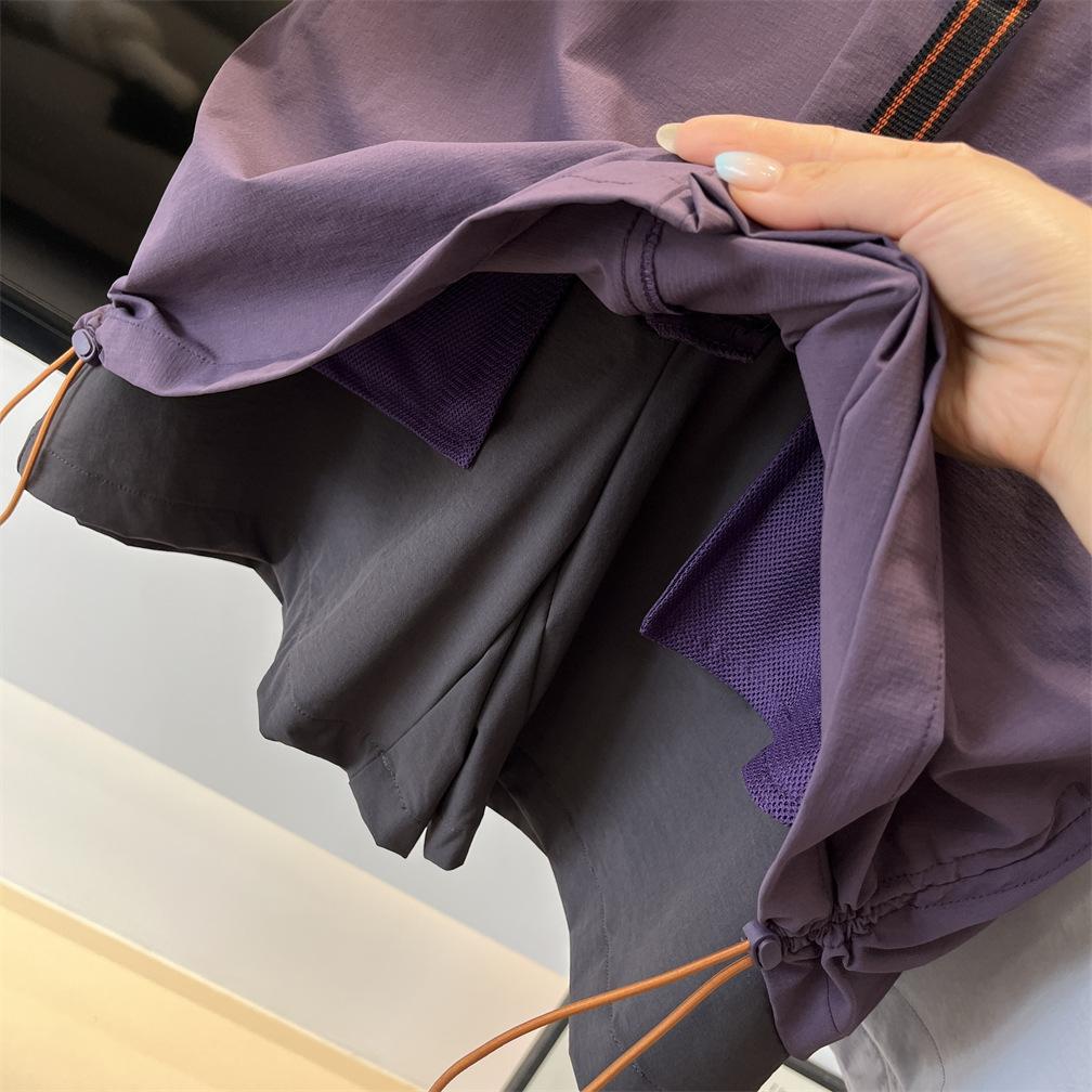 Women's Summer Outdoor Skirt with Drawstring, Anti-Exposure, Water-Resistant, Quick-Dry, A-Line Shorts Design, Workwear-Style Skirt