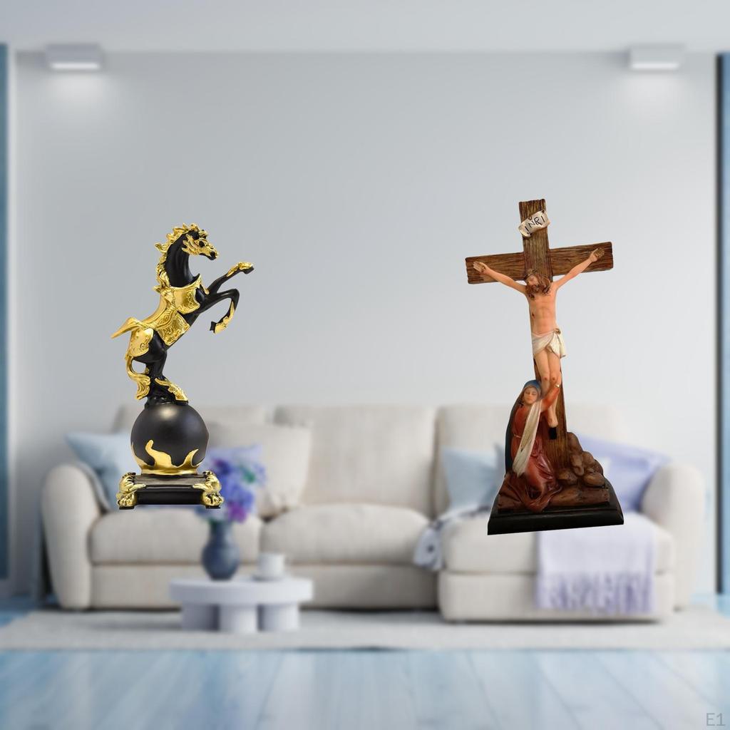 Modern Holy Religious Decorative Animal Sculpture Statue Collection Tabletop Ornament for Bedroom