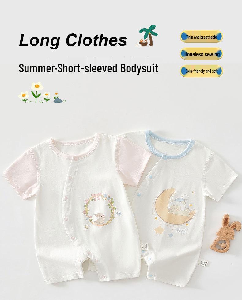 Dünner Stil Sommer Baby Strampler Kurzarm Body für Neugeborene