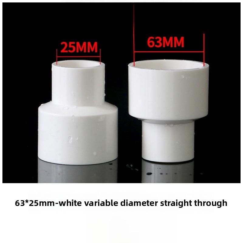 

1Pcs 20/25/32/40/50/63/75/90/110mm PVC Reducing Socket Metric Solvent Weld Pressure Pipe Fitting Connector Aquarium Irrigation