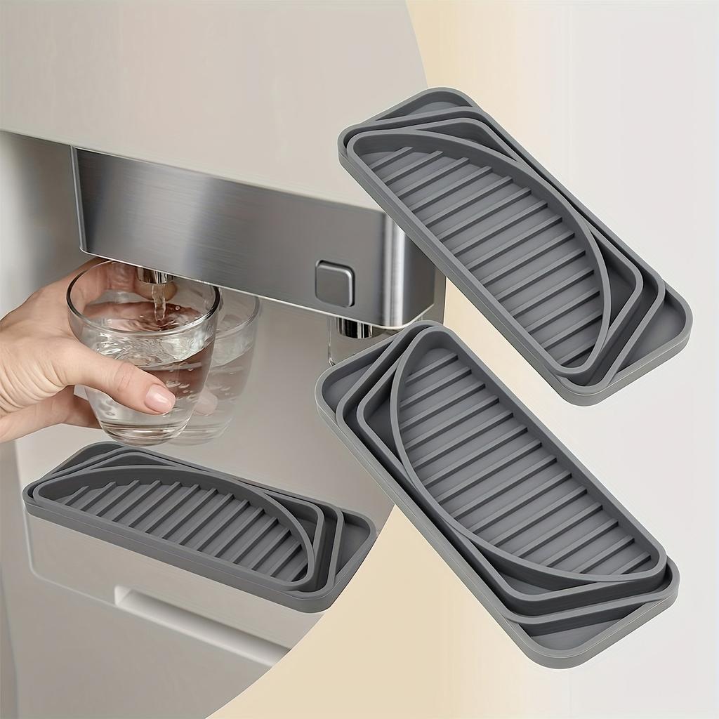 Cuttable Silicone Tray for Dispenser Coffee Machine Refrigerator, Drainage Pad