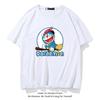 Japanese trendy brand pure cotton short-sleeve T-shirt for men and women, summer trendy personalized cartoon casual student loose short-sleeve top