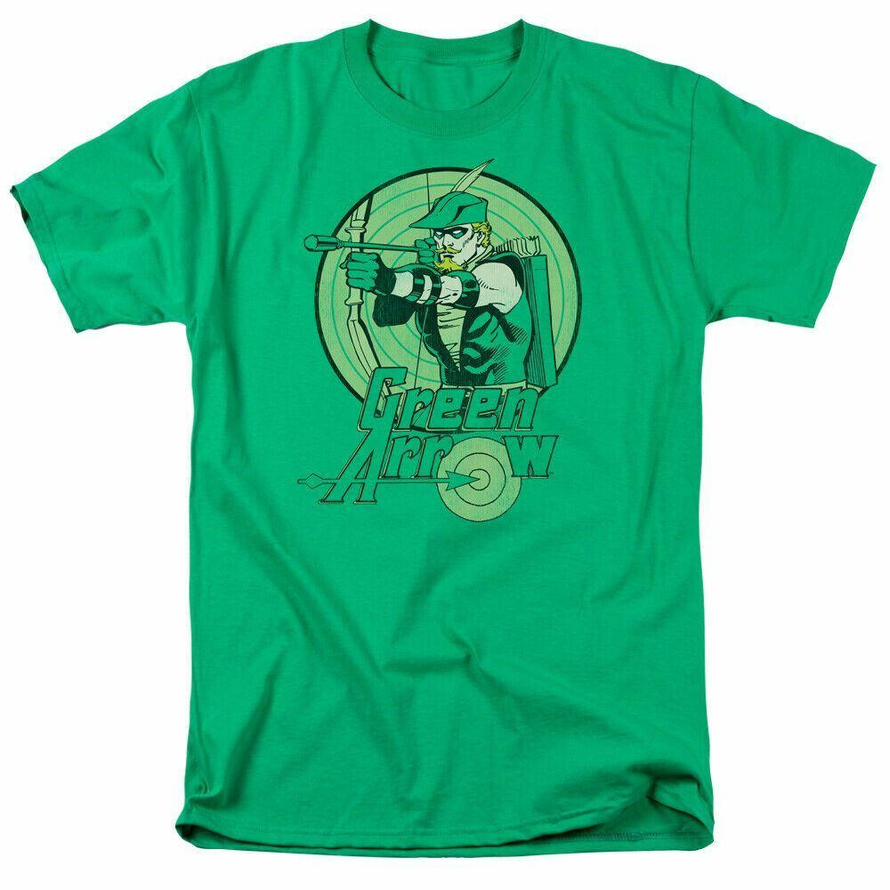 Green Arrow Green Arrow T Shirt Mens Licensed DC Comic Tee Kelly Green S