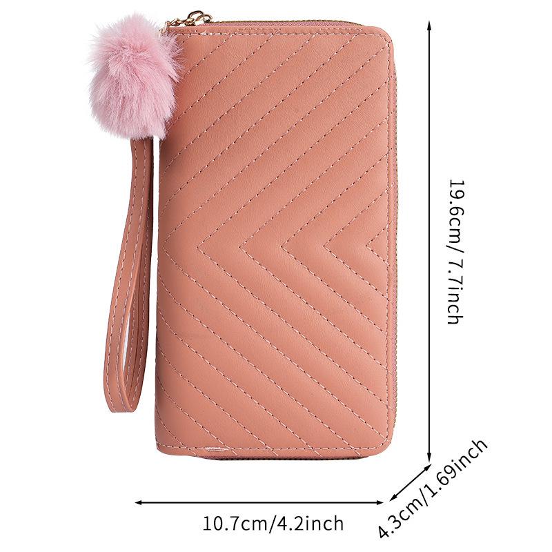 Women's Embroidered Long Wallet Clutch, 2024 Korean Summer/Autumn Edition, with Multi-Card Slots