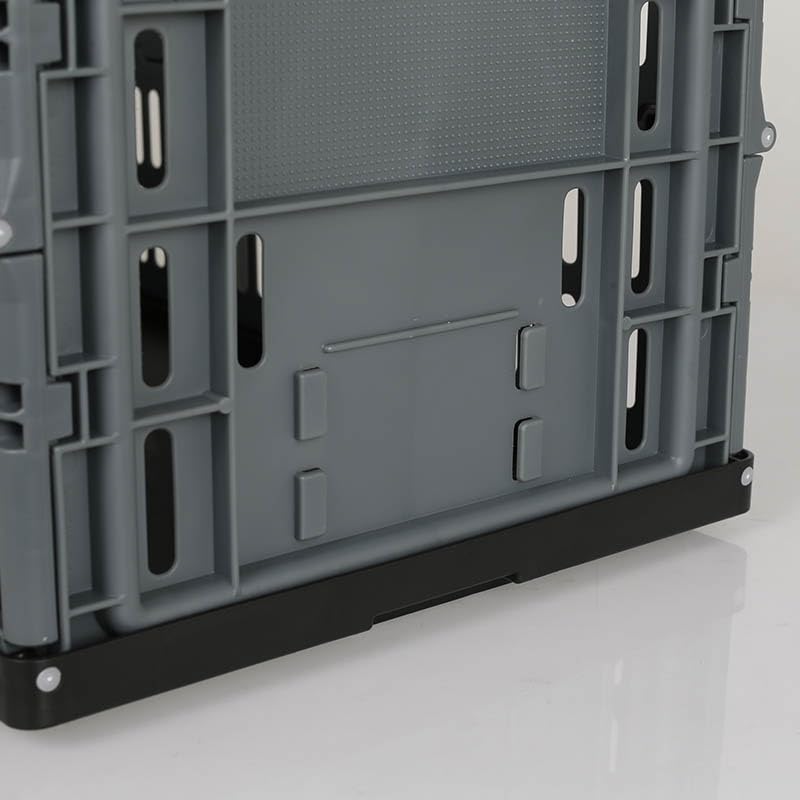 Dulton Folding Shopping Basket 30L Gray CAR Solid Color Foldable Basket Easy To Carry Lightweight Height 31cm Width 48cm Depth 28cm "FOR LIFE"