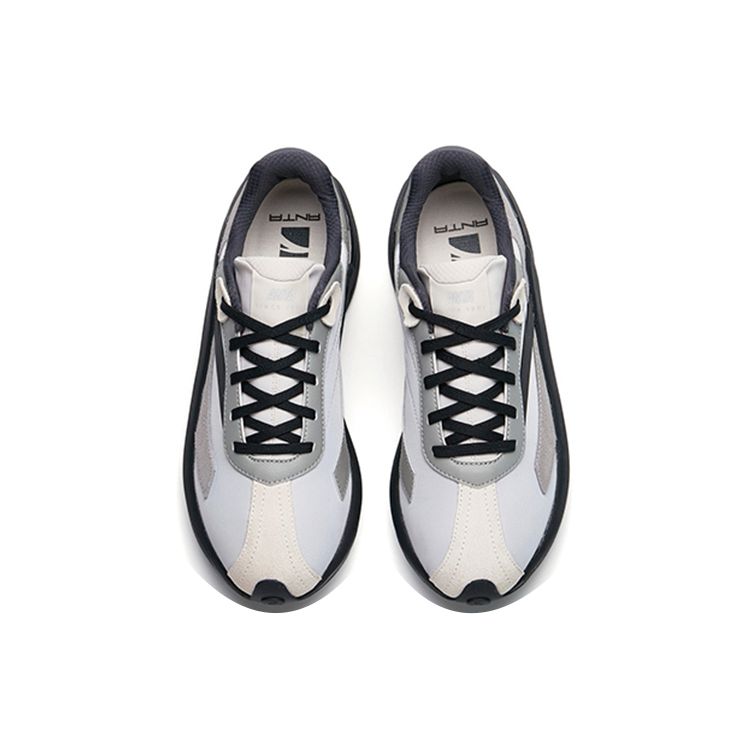 Anta Ice Sugar Non-Slip Wear-Resistant Low-Top Sports Casual Shoes Men Sneakers Gray Black 912228856-4
