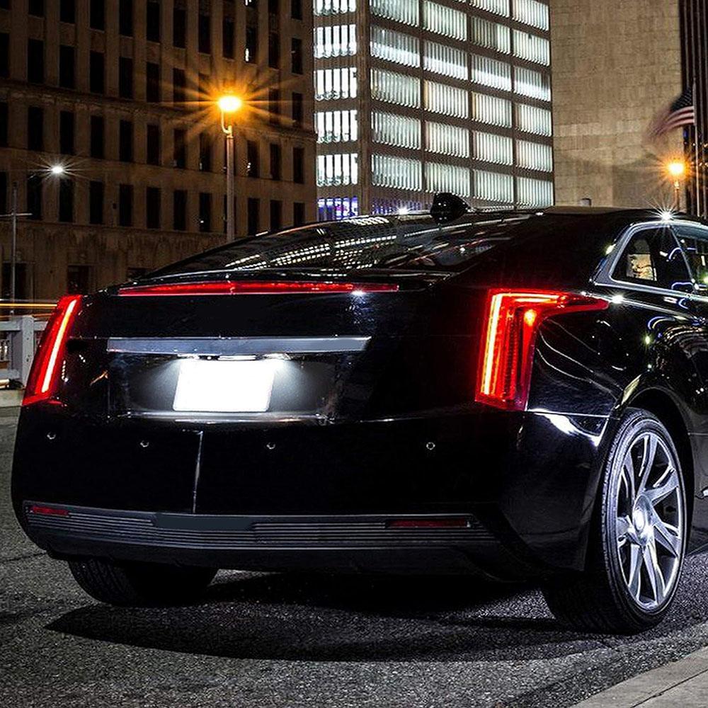1 Paar Weiße LED Kennzeichenleuchten Für Cadillac CTS Limousine 2008-2010