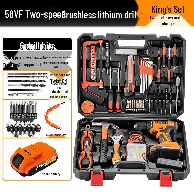 Multifunctional Electric Drill Set for Household & Car Repairs