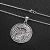 Nordic Viking Wolf Head Men's Hip-hop Necklace Ins High-end