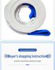 White Flat Lifting Sling -  2, 3, 5 Ton Capacities - Industrial Crane Fabric Hoist Rope