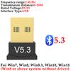 USB Bluetooth 5.3/5.1/5.0 Adapter Wireless Dongle Adapters Support Computer Laptop For Windows 11/10/8.1 Audio Transmitters