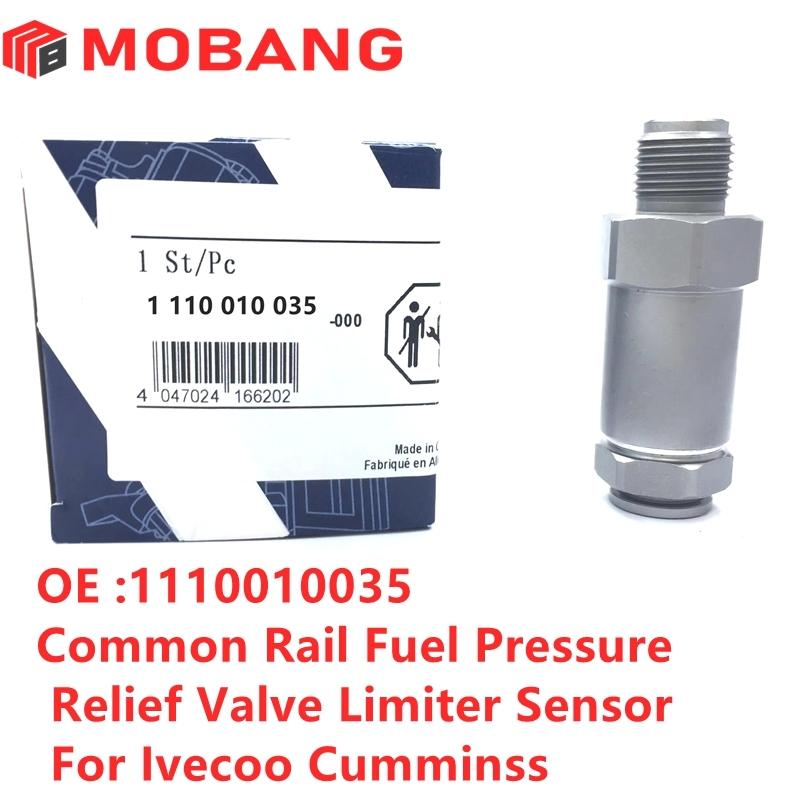 1110010035 Iveco Cumm original common rail fuel pressure relief valve limiter sensor 1 110 010 035 1110010035    1pcs