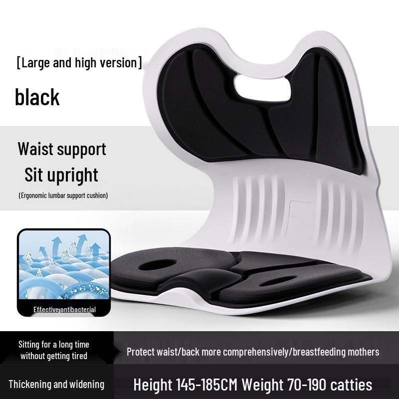 Ergonomic Lumbar Support Cushion for Posture Correction and Comfort In Long-Term Sitting