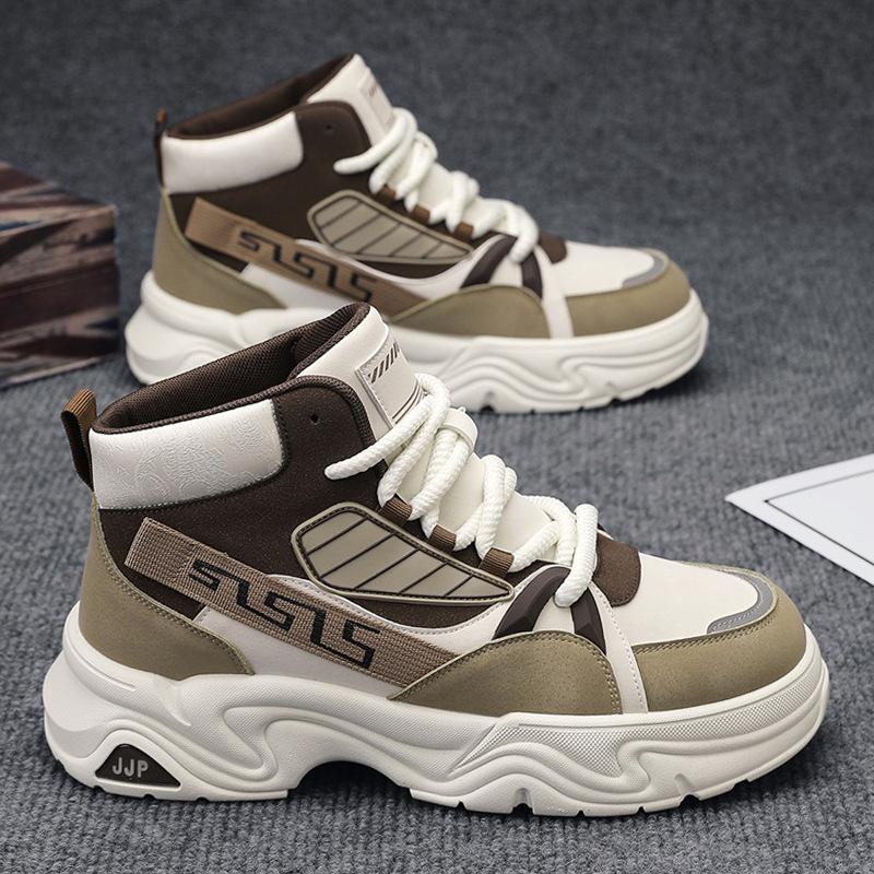 

Осенне-зимняя мужская обувь новая модная спортивная обувь студенты Гонконга повседневная трендовая обувь 44 бежевый