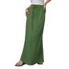 Women's Solid Color Simple Drawstring Elastic Waist Half Skirt