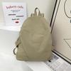 Schoolbag Japanese Leisure Art Student Backpack Ins Simple Personality Nylon Schoolbag Solid Color Fashion Oxford Cloth Backpack