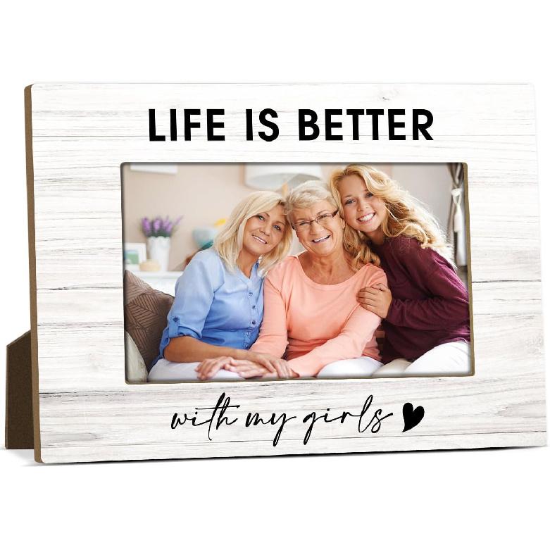 Mommy And Me Mom Picture Frame Wooden Photo Frames 4x6 for Mothers Day Picture Frame Desk Pictures Frames for Mother's Day Decorations for Mothers