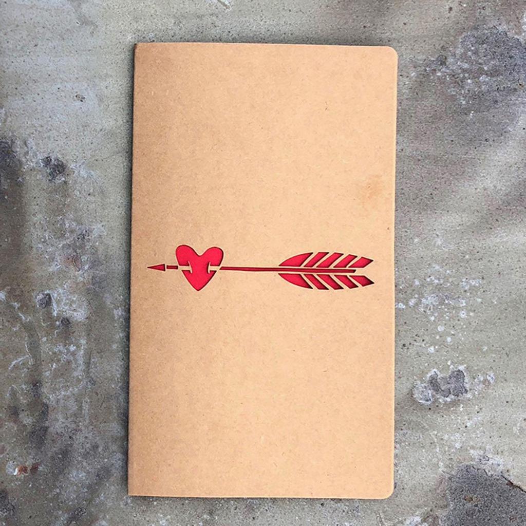 Valentine's Day Cards Birthday Gift Card Kraft Paper Holiday for Family Members