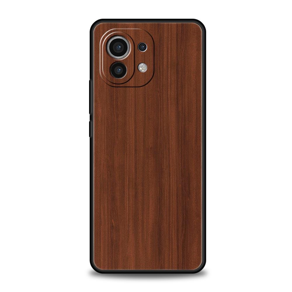 Carved Wood Phone Case For Xiaomi Poco X3 NFC M3 M4 F4 X4 Pro 5G F3 GT Mi 12 11T 10 9T 10T Lite 11 Ultra Silicon Black Cover