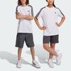Adidas Loose Fit Round Neck Striped Logo Print Set Casual Sports Set Kids sets HS1608