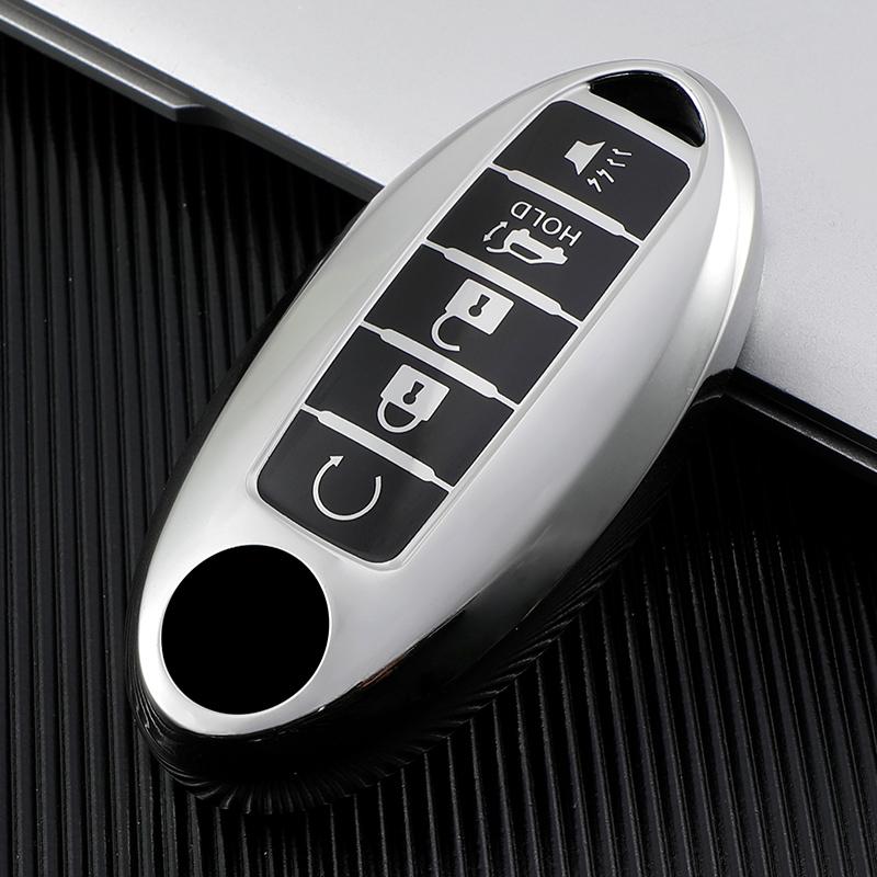 5 Buttons Soft Tpu Car Key Case Cover Keyless Remote Fob Holder For Nissan X Trail T32  Rogue Patrol Murano Htrail Maxima