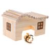 Trendy Wooden Hamster Nest Sleeping House Home Luxury Cage Pet DIY Hideout Hut Toy Small Animal Supplies Hamster Cage