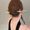 New Antique Metal Sword Hairpin Women's Fashion Chinese Simple and Creative Pan Hairpin Jewelry Temperament Headwear Accessories