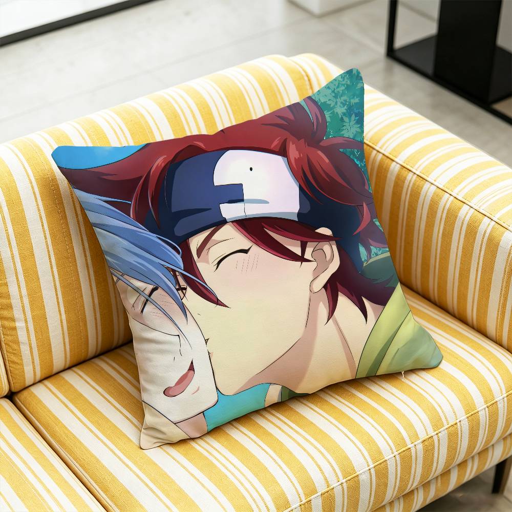 For SK8 The Infinity Reki Langa Snow Throw Pillow Cover Case Custom Decorative Pillowcase Accent Cushion Covers DIY Gift