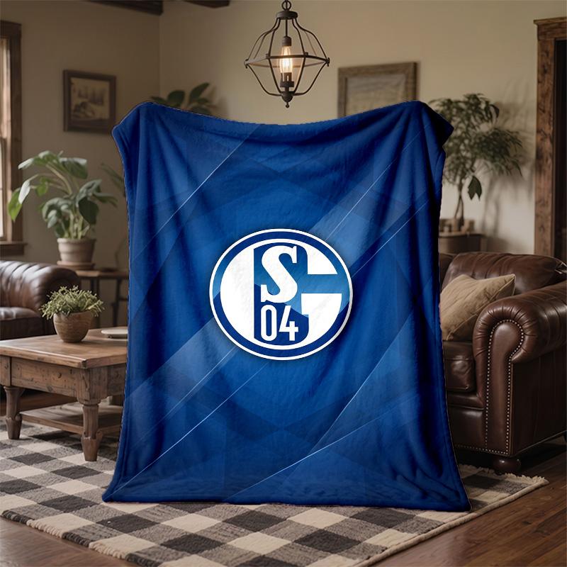 Coperta in Pile Tema Schalke 04 Morbida Accogliente Peluche Per Camera da Letto Divano Viaggio