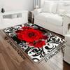 1 piece/8mm thickness JIT rose pattern bathroom rug, kitchen mat, living room rug, bedroom rug, indoor doorway mat, machine washable, entrance door