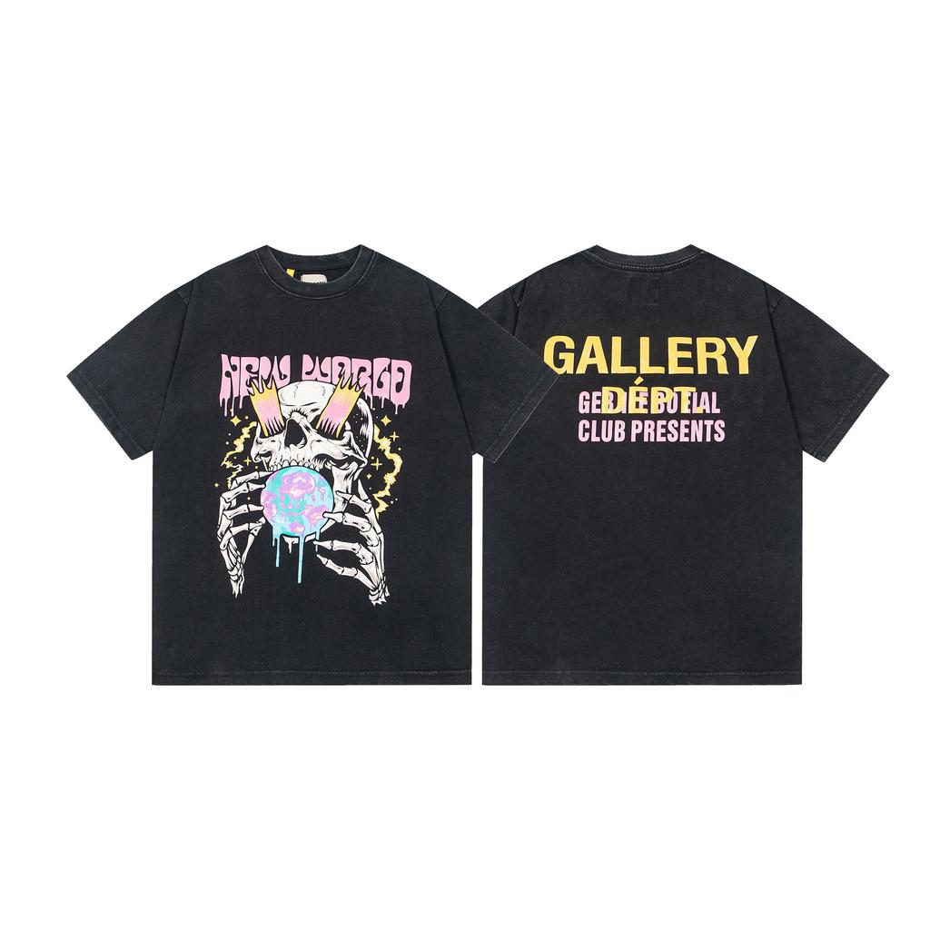 26SS Foreign Trade Gallery Dept T-Shirt Collection Gallery Casual Short Sleeve Men's and Women's Same Style Factory Spot Straight Hair