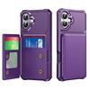 For iPhone 16 Case Card Slot Kickstand Leather+TPU Reinforced Corner Phone Cover