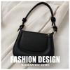 PU Small Shoulder Bag With Zipper, Solid Color Crossbody Underarm Handbag For Women, Knot Strap, Daily Casual Travel Purse With Phone Storage