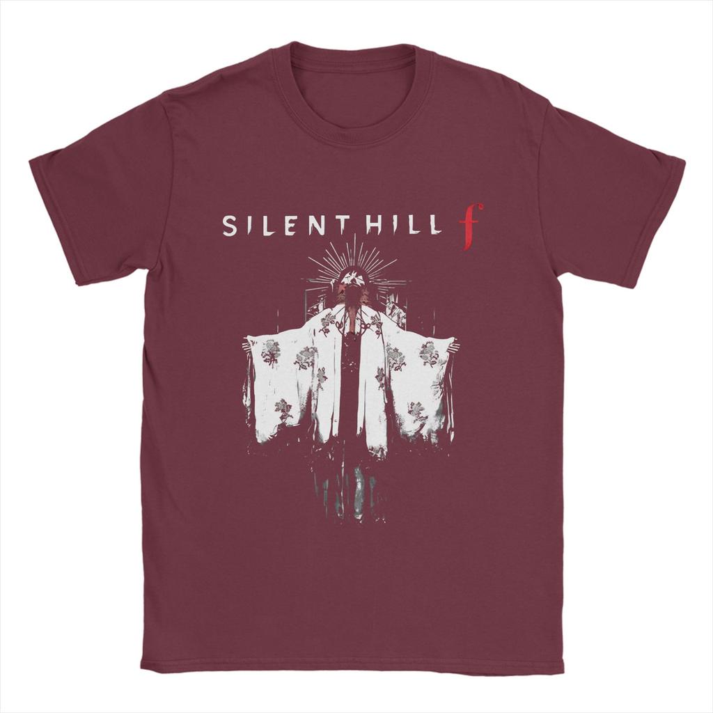 Silent Hill F T Shirt Men's 100% Cotton Vintage T-Shirt Round Neck Tee Shirt Short Sleeve Tops Printed