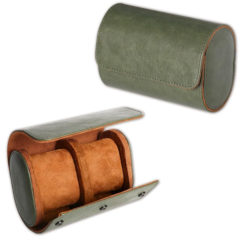 Leather Watch Roll 1 2 3 Slots Luxury Genuine Storage Box Travel Bag Watch Case Gift Box Watch Pouch For Men Women