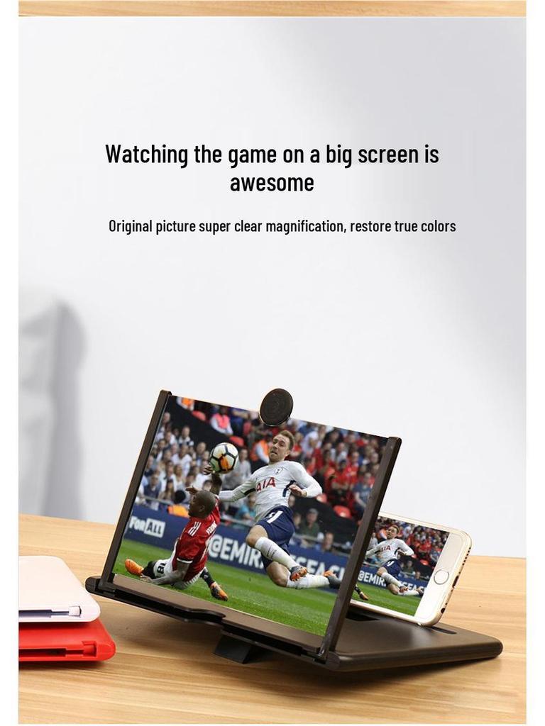 3D Blue Light Filter Mobile Amplifier with Pull-Out Stand for Eye Protection