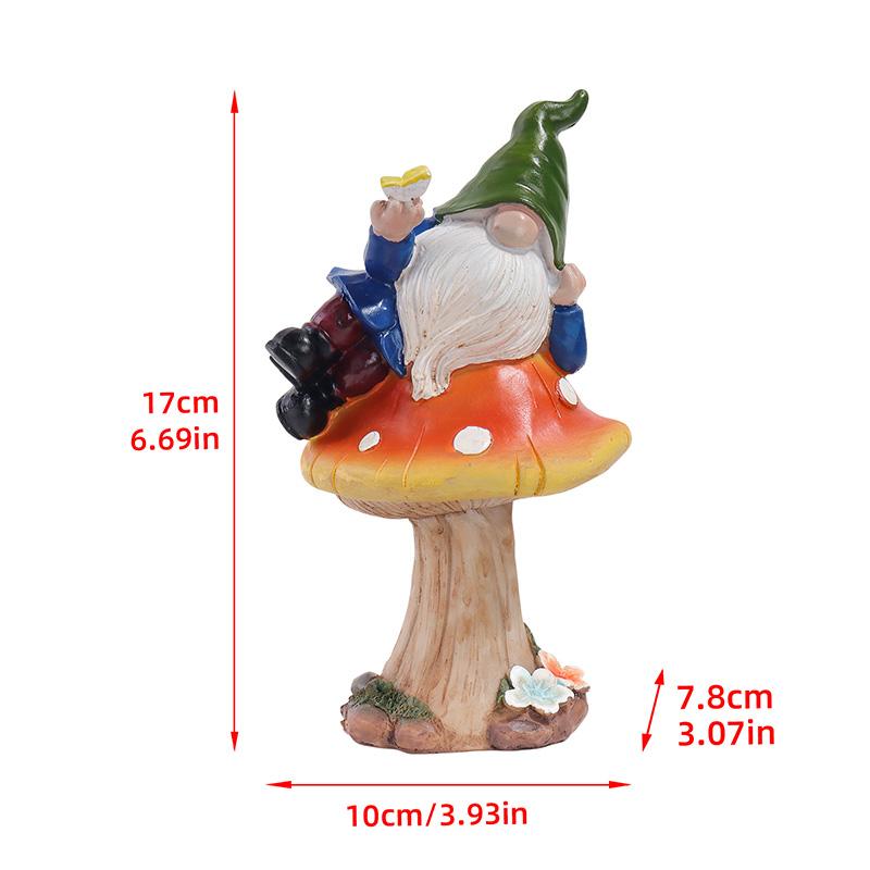 Fairy on Mushroom Resin Sculpture, Decor for Bedroom, Living Room, Study, and Entrance