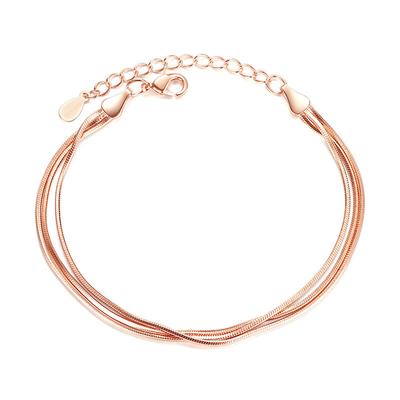 Bracelet Octogonal Os de Serpent Plaqué Argent Bijoux pour Mains Féminins Mode Coréenne