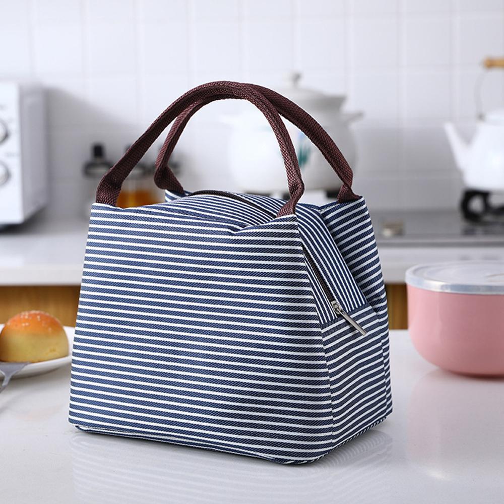 Lunch Bag Handle Insulation Cooler Bag For Women Kid Lunch Box Picnic Travel Portable Food Storage Breakfast Thermal Food Bag
