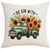 Sunflower Pillow Case European and American Style Home Sofa Pillow Combination Color Sofa Pillow