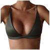Mode Frauen Einfarbig Sexy Bikini Badeanzug Tops Casual Sling Bademode Tops