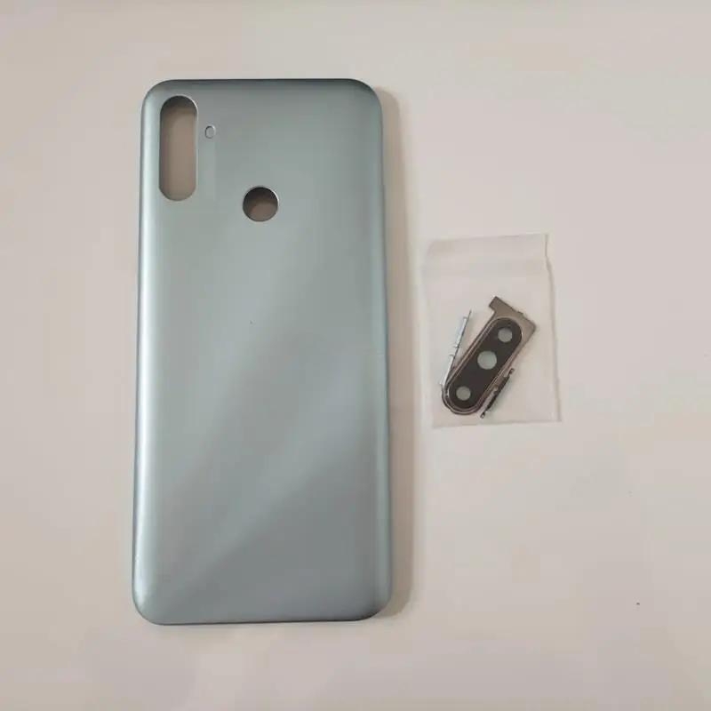Novaphopat Per Realme C3 RMX2020 Cover Posteriore Sportellino Batteria Pannello Posteriore Scocca Posteriore Con Lente Fotocamera e Cornice Pulsante Chiave Laterale