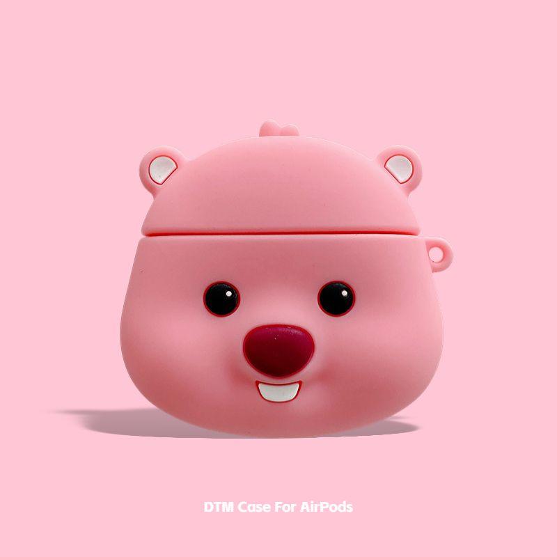 Generation and Third Generation Airpodspro Wireless Bluetooth Earbuds Case 3 Generation 4 Generation 5 Generation Silicone Drop-Resistant Loopy Cute