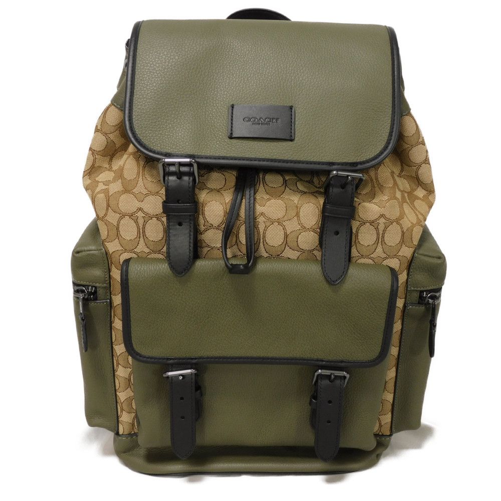 Used 9726 Sprint Daypack CD273 7927 Current Logo Beige Unused Signature Jacquard Olive Drab Men's from Japan AUTHENTIC
