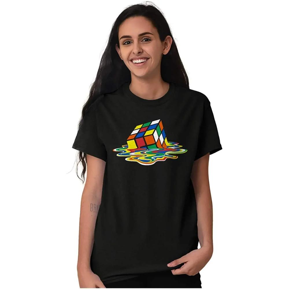 Melted Rubik's Graphic T Shirt Men or Women