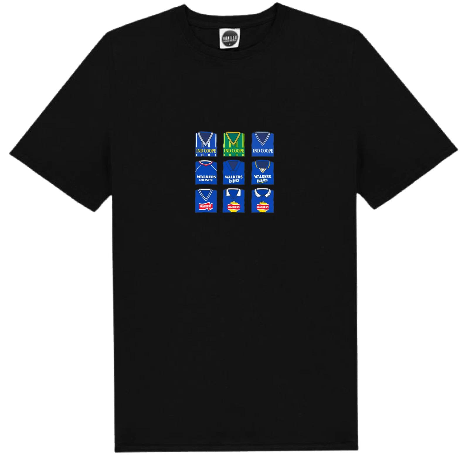 Leicester City FC T-Shirt Shirts Of The Past Shirt Mix Style Logo Shirt Fan Art 3XL