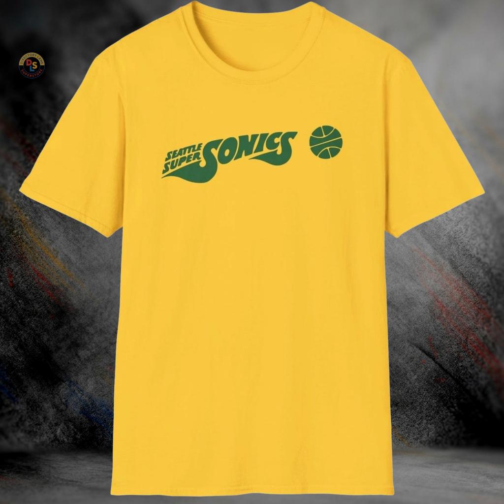 Seattle SuperSonics Erloschen Retro Basketball T-Shirt | Softstyle Tee Unisex T-Shirt