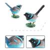 Feather Animal Model Simulated Magpie Pigeon Cuckoo Blue Wren Rusty-breasted Tit Solid Model Ornament PVC Bird Statue Figurine Desktop Decoration